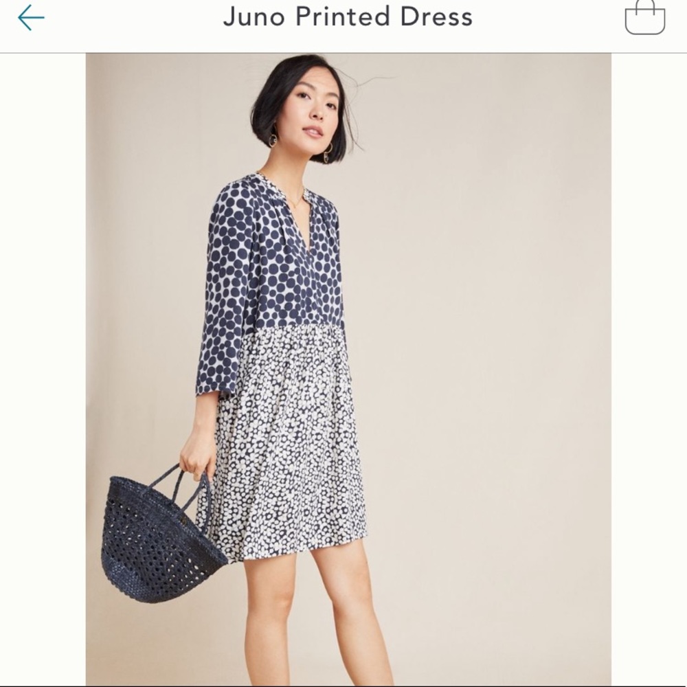 Anthropologie - Maeve Juno Printed Dress - size L
